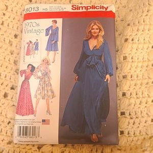 Vintage style sewing pattern